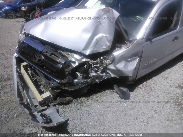 5TFJX4GN4CX010762 - 2012 TOYOTA TACOMA DOUBLE CAB 银色 照片 6