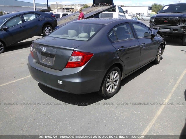 19XFB2F84CE382431 - 2012 HONDA CIVIC EX GRAY photo 4