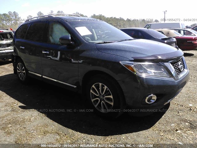 5N1AR2MN8EC704203 - 2014 NISSAN PATHFINDER S/SV/SL/PLATINUM 蓝色 照片 1