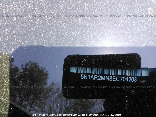 5N1AR2MN8EC704203 - 2014 NISSAN PATHFINDER S/SV/SL/PLATINUM 蓝色 照片 9