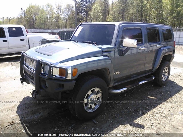 5GTDN136368192784 - 2006 HUMMER H3 GREEN photo 2