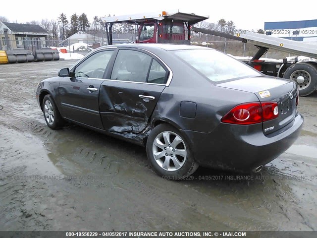 KNAGE124185244046 - 2008 KIA OPTIMA LX/EX GRAY photo 3