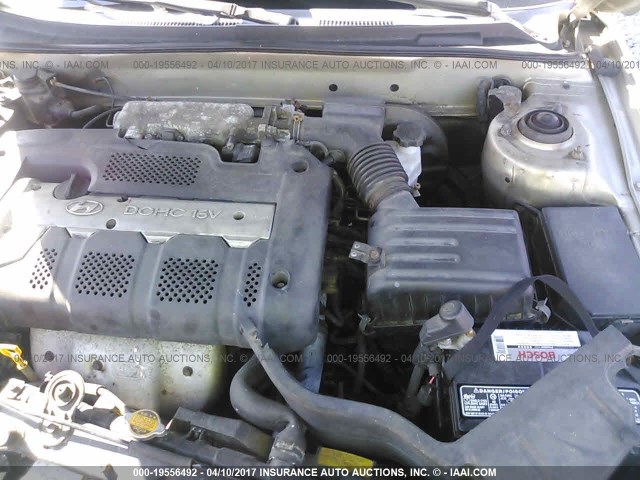 KMHDN45D72U436454 - 2002 HYUNDAI ELANTRA GLS/GT GOLD photo 10