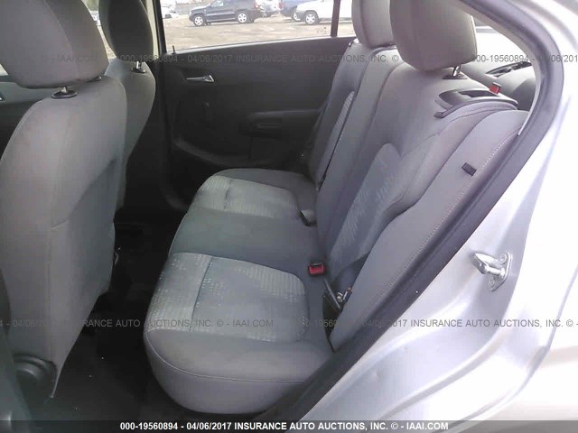 1G1JA5SH4D4161234 - 2013 CHEVROLET SONIC LS ვერცხლისფერი ფოტო 8