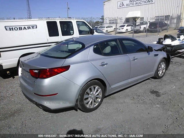 5XXGN4A73FG384074 - 2015 KIA OPTIMA EX SILVER photo 4