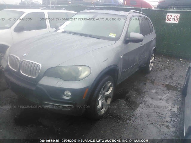 5UXFE83508L164231 - 2008 BMW X5 4.8I GRAY photo 2