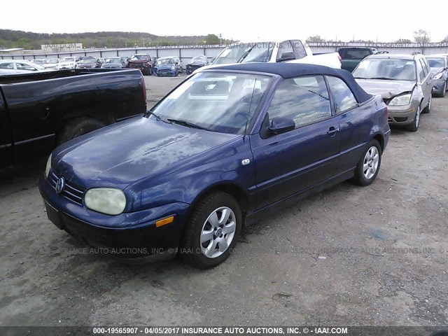 3VWDC21V92M805734 - 2002 VOLKSWAGEN CABRIO GLX PURPLE photo 2