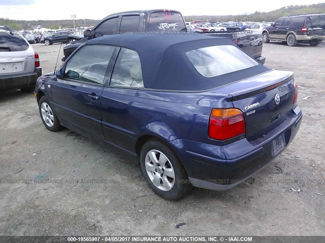 3VWDC21V92M805734 - 2002 VOLKSWAGEN CABRIO GLX PURPLE photo 3