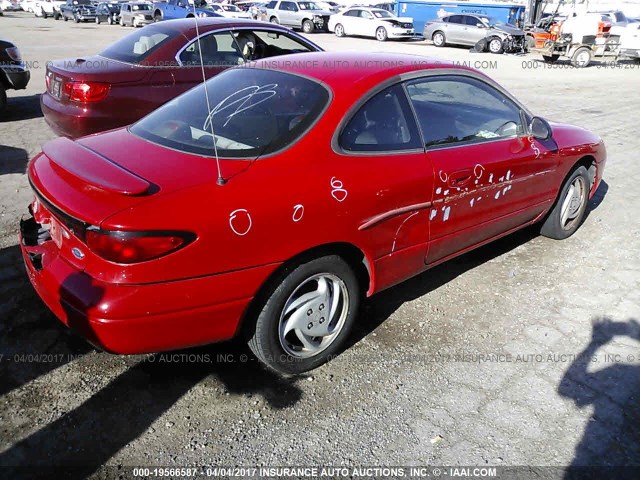 3FAFP11381R174412 - 2001 FORD ESCORT ZX2 RED photo 4