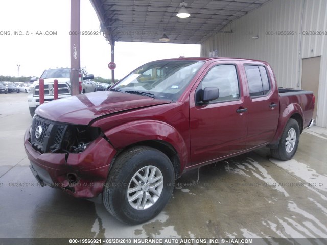 1N6AD0ER6GN901481 - 2016 NISSAN FRONTIER S/SV/SL/PRO-4X RED photo 2
