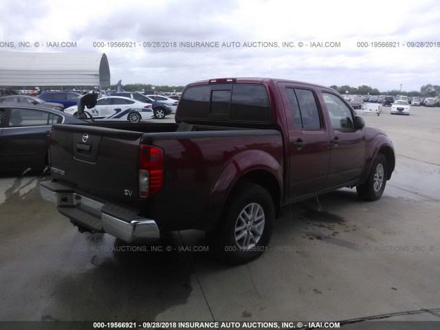 1N6AD0ER6GN901481 - 2016 NISSAN FRONTIER S/SV/SL/PRO-4X RED photo 4