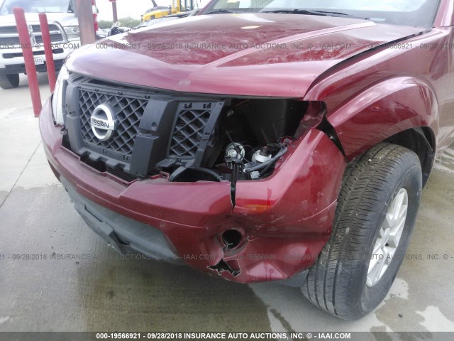 1N6AD0ER6GN901481 - 2016 NISSAN FRONTIER S/SV/SL/PRO-4X RED photo 6