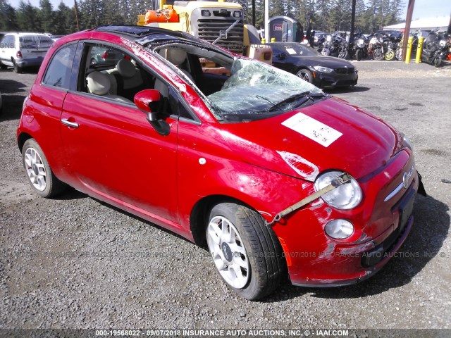 3C3CFFAR5ET229431 - 2014 FIAT 500 POP RED photo 1