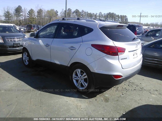 KM8JU3AC8CU460048 - 2012 HYUNDAI TUCSON GLS/LIMITED SILVER photo 3