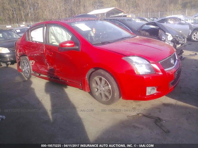 3N1AB6APXCL752571 - 2012 NISSAN SENTRA 2.0/2.0S/SR/2.0SL RED photo 1