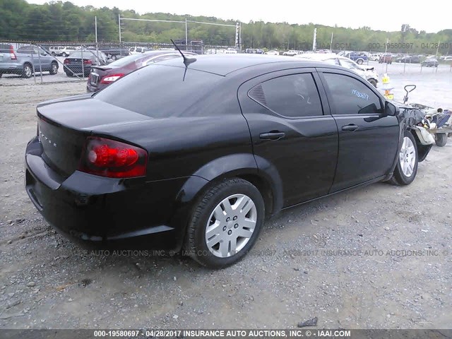 1B3BD4FB6BN578284 - 2011 DODGE AVENGER EXPRESS BLACK photo 4