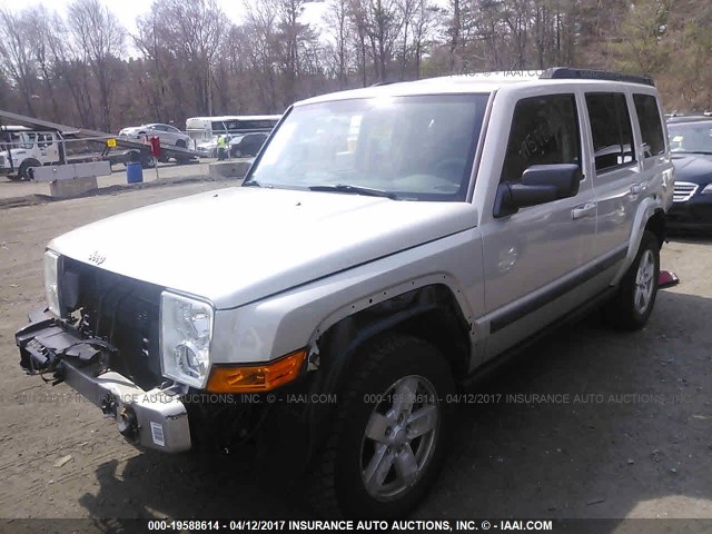 1J8HG48K68C210987 - 2008 JEEP COMMANDER SPORT ვერცხლისფერი ფოტო 2