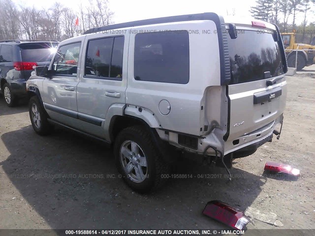 1J8HG48K68C210987 - 2008 JEEP COMMANDER SPORT ვერცხლისფერი ფოტო 3