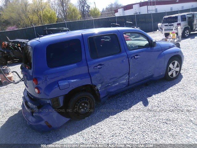 3GNDA13D48S580013 - 2008 CHEVROLET HHR LS BLUE photo 4