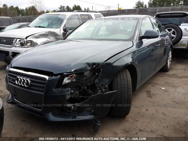 WAUSF78K59N037757 - 2009 AUDI A4 PREMIUM PLUS GRAY photo 2