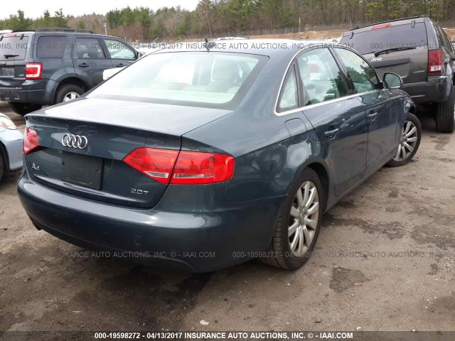 WAUSF78K59N037757 - 2009 AUDI A4 PREMIUM PLUS GRAY photo 4