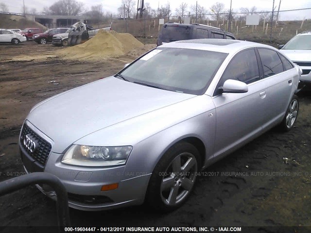 WAUDH74F98N084090 - 2008 AUDI A6 3.2 QUATTRO SILVER photo 2