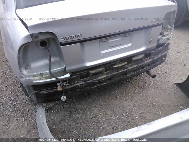 JS2GB31S5W5143635 - 1998 SUZUKI ESTEEM GL/GLX SILVER photo 6