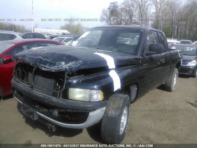 3B7HF13Y5WG142955 - 1998 DODGE RAM 1500 BLACK photo 2