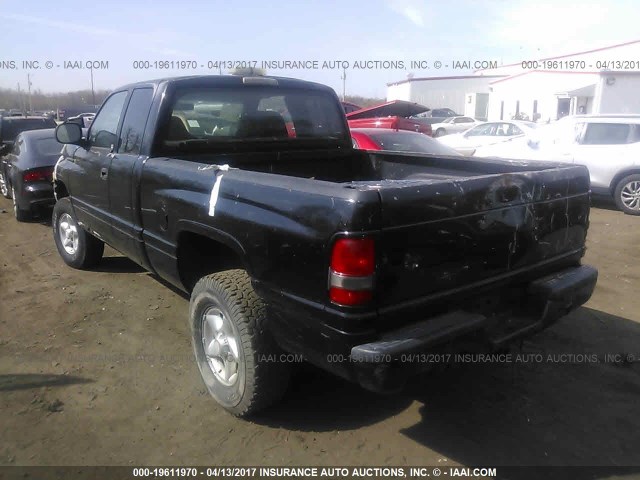 3B7HF13Y5WG142955 - 1998 DODGE RAM 1500 BLACK photo 3