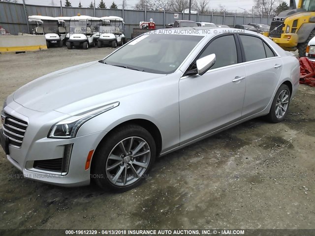 1G6AX5SS8H0151579 - 2017 CADILLAC CTS LUXURY SILVER photo 2