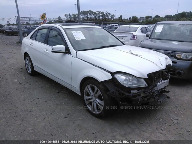 WDDGF8AB8DR267454 - 2013 MERCEDES-BENZ C 300 4MATIC WHITE photo 1