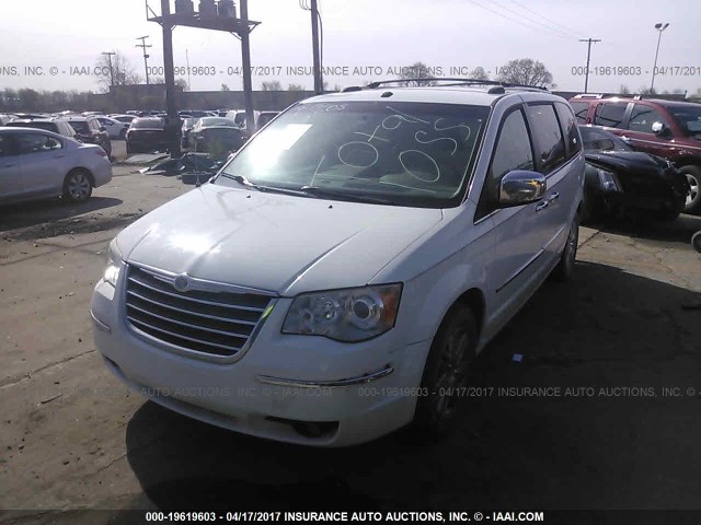 2A8HR64X19R670090 - 2009 CHRYSLER TOWN & COUNTRY LIMITED WHITE photo 2