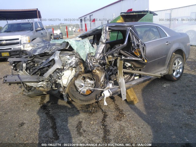 1G1ZC5EB2AF139592 - 2010 CHEVROLET MALIBU 1LT GRAY photo 2