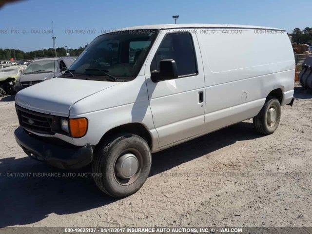 1FTNE24W06HB17640 - 2006 FORD E250 E250 VAN WHITE photo 2