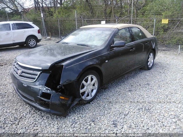 1G6DW677050151114 - 2005 CADILLAC STS GREEN photo 2