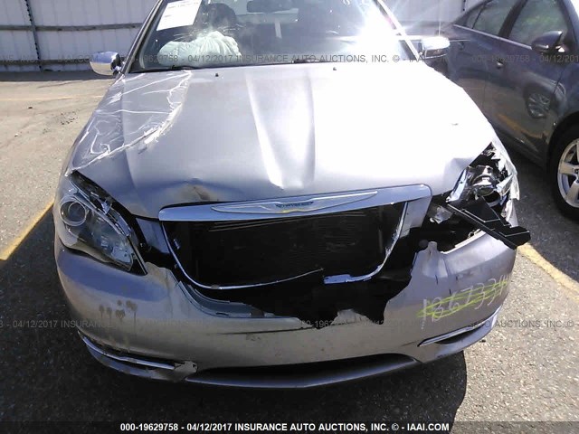 1C3CCBCG7DN583253 - 2013 CHRYSLER 200 LIMITED SILVER photo 6