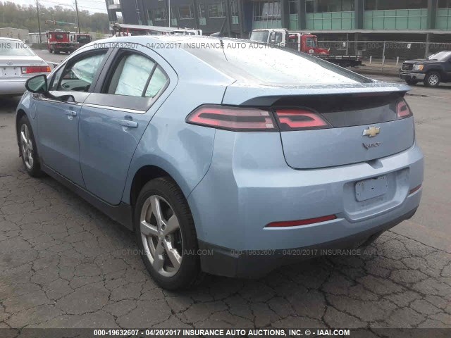 1G1RF6E46DU102981 - 2013 CHEVROLET VOLT Light Blue photo 3