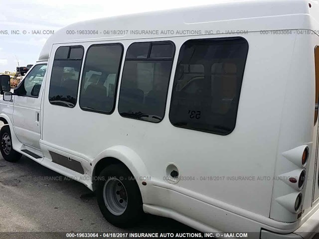 1FDWE35L85HA78238 - 2005 FORD E350 WHITE photo 3