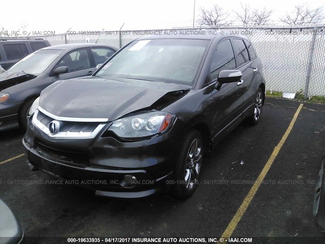 5J8TB18509A003664 - 2009 ACURA RDX TECHNOLOGY GRAY photo 2