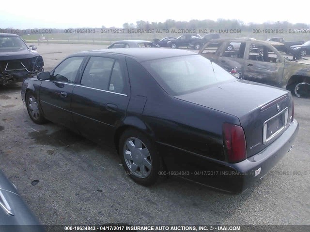 1G6KF57931U170651 - 2001 CADILLAC DEVILLE DTS BLACK photo 3