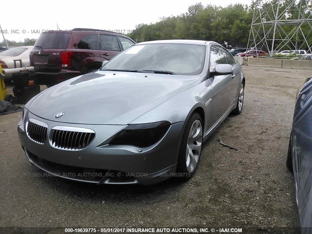 WBAEH73455B215825 - 2005 BMW 645 CI AUTOMATIC GRAY photo 2