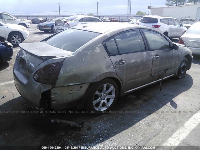 1N4BA41E87C849623 - 2007 NISSAN MAXIMA SE/SL GRAY photo 4