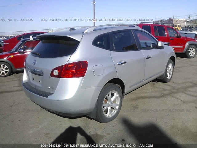 JN8AS5MV3BW690221 - 2011 NISSAN ROGUE S/SV/KROM SILVER photo 4