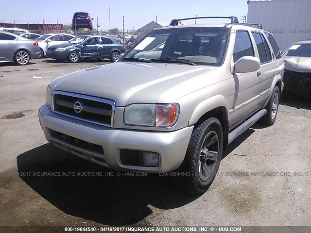 JN8DR09X13W712322 - 2003 NISSAN PATHFINDER LE/SE GOLD photo 2