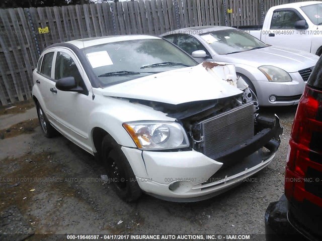 1B3HB48B07D167313 - 2007 DODGE CALIBER SXT WHITE photo 1