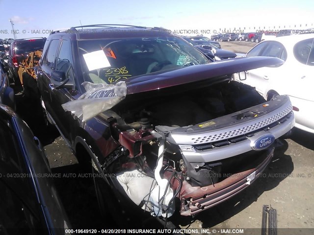 1FMHK8D85CGA77806 - 2012 FORD EXPLORER XLT MAROON photo 1