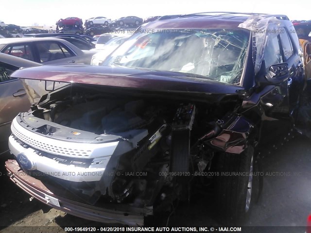 1FMHK8D85CGA77806 - 2012 FORD EXPLORER XLT MAROON photo 6