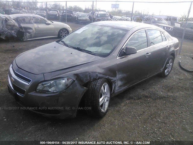 1G1ZB5E07CF111162 - 2012 CHEVROLET MALIBU LS 棕色 照片 2