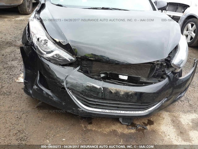 KMHDH4AE3CU390547 - 2012 HYUNDAI ELANTRA GLS/LIMITED BLACK photo 6