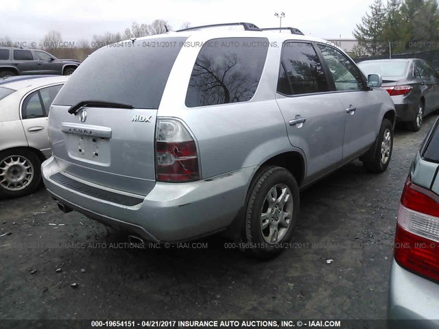 2HNYD18816H551219 - 2006 ACURA MDX TOURING SILVER photo 4